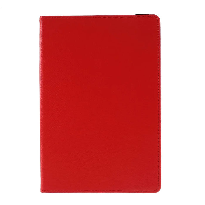 For Samsung Galaxy Tab S6 SM-T860 (Wi-Fi) Leather Tablet Protective Case with Rotary Stand - Red - 2