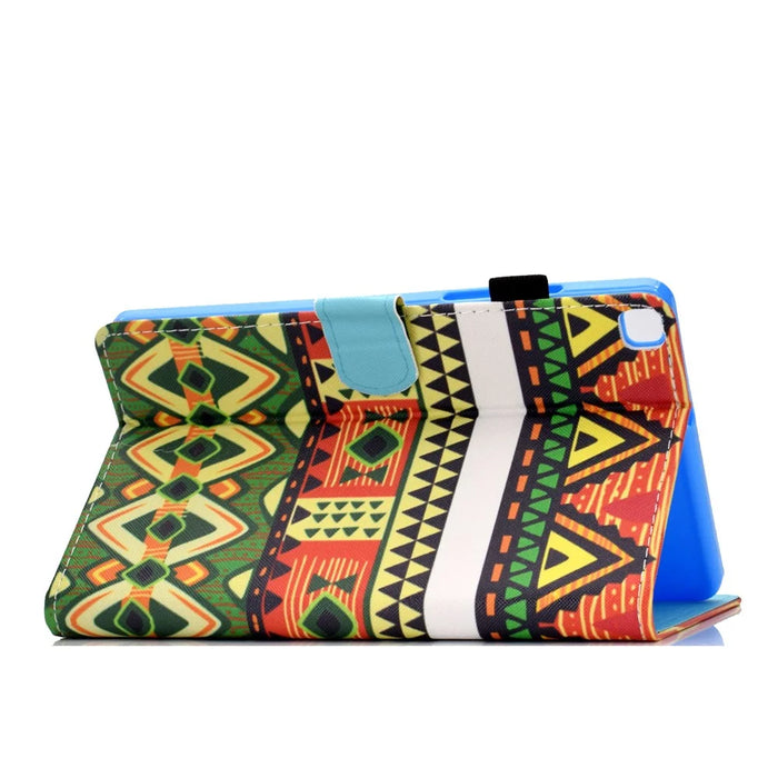 Pattern Printing Card Slots Leather Stand Cover for Samsung Galaxy Tab A 8.0 Wi-Fi (2019) SM-T290 - Triangle - 4