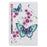 Pattern Printing Wallet Stand Leather Tablet Shell for Samsung Galaxy Tab S6 T860 - Butterflies and Flowers - 3