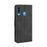 PU Leather Phone Case Covering Shell for Samsung Galaxy A20s - Black - 6
