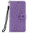 Imprint Flower Leather Wallet Cell Phone Casing for Samsung Galaxy J4+ - Purple - 1