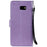 Imprint Flower Leather Wallet Cell Phone Casing for Samsung Galaxy J4+ - Purple - 2