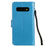 Imprint Sakura Cat Leather Wallet Stand Case for Samsung Galaxy S10 - Blue - 5
