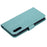 Imprint Sakura Cat Leather Cover for Samsung Galaxy A50 / A30s / A50s - Cyan - 3