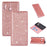 Flash Powder Stand Leather Card Holder Case for Samsung Galaxy A20e - Rose Gold - 1