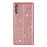 Flash Powder Leather Stand Case with Card Slot for Samsung Galaxy A50 - Rose Gold - 4