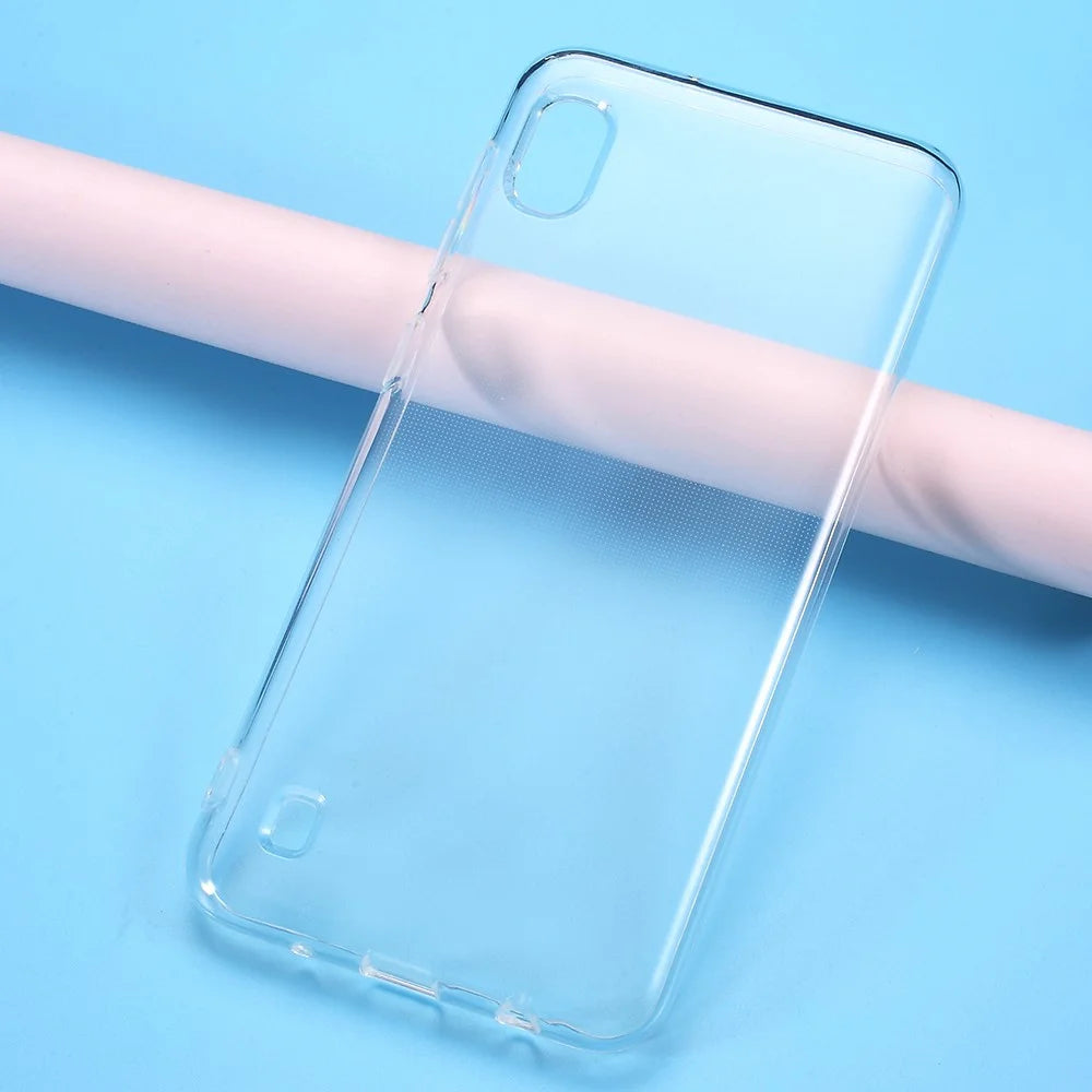 Transparent Soft TPU Casing with Non-Slip Inner for Samsung Galaxy A10 - 2
