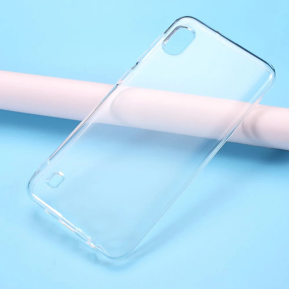 Transparent Soft TPU Casing with Non-Slip Inner for Samsung Galaxy A10 - 5