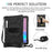 For Samsung Galaxy Tab S6 SM-T860 (Wi-Fi)/T865 (LTE) [X-Shape] PC + TPU Combo Kickstand Case with Hand Strap and Shoulder Strap Cover - Black - 4
