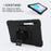 X-Shape PC + TPU Combo Case with Hand Strap Kickstand for Samsung Galaxy Tab S6 SM-T860 (Wi-Fi)/T865 (LTE) - Black - 2