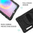 X-Shape PC + TPU Combo Case with Hand Strap Kickstand for Samsung Galaxy Tab S6 SM-T860 (Wi-Fi)/T865 (LTE) - Black - 5