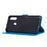 Imprint Butterflies Wallet Stand Flip Leather Protective Case for Samsung Galaxy A20s - Dark Blue - 3