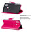 Imprint Butterfly Leather Wallet Case for Samsung Galaxy A10s - Rose - 5