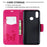 Imprint Butterfly Leather Wallet Case for Samsung Galaxy A10s - Rose - 6