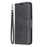 For Samsung Galaxy A20s Pure Color PU Leather Cell Shell - Black - 2