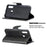 For Samsung Galaxy A20s Pure Color PU Leather Cell Shell - Black - 5