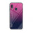 Gradient Color Tempered Glass + PC + TPU Combo Phone Case for Samsung Galaxy A40 - Rose/Dark Blue - 1