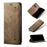 Jeans Cloth Texture Retro Style Flip Leather Case for Samsung Galaxy A50/A50s/A30s - Khaki - 1
