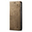 Jeans Cloth Texture Retro Style Flip Leather Case for Samsung Galaxy A50/A50s/A30s - Khaki - 2