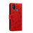 Imprint Mandala Flower Leather Wallet Stand Case for Samsung Galaxy M30s / M21 - Red - 4