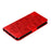 Imprint Mandala Flower Leather Wallet Stand Case for Samsung Galaxy M30s / M21 - Red - 5