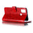 Imprint Mandala Flower Leather Wallet Stand Case for Samsung Galaxy M30s / M21 - Red - 7
