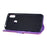 Glitter Powder Zippered Stand Leather Wallet Case with Strap for Samsung Galaxy A10s - Purple - 4