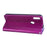 Glitter Powder Zippered Stand Leather Wallet Case with Strap for Samsung Galaxy A10s - Purple - 5