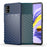 Thunder Series Twill Texture Soft TPU Cover for Samsung Galaxy A51 - Blue - 2