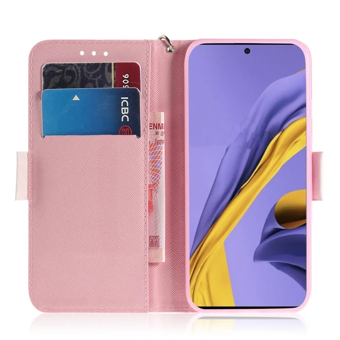 Light Spot Decor Pattern Printing Wallet Leather Case for Samsung Galaxy A51 - High Heels - 7