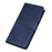 Matte Skin PU Leather Wallet Case for Samsung Galaxy A71 - Blue - 4