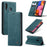 CASEME 013 Series Auto-absorbed Leather Wallet Case with Stand for Samsung Galaxy A20s - Blue - 1