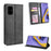 Retro Auto-absorbed Stylish Leather Cell Phone Casing for Samsung Galaxy A51 - Black - 1