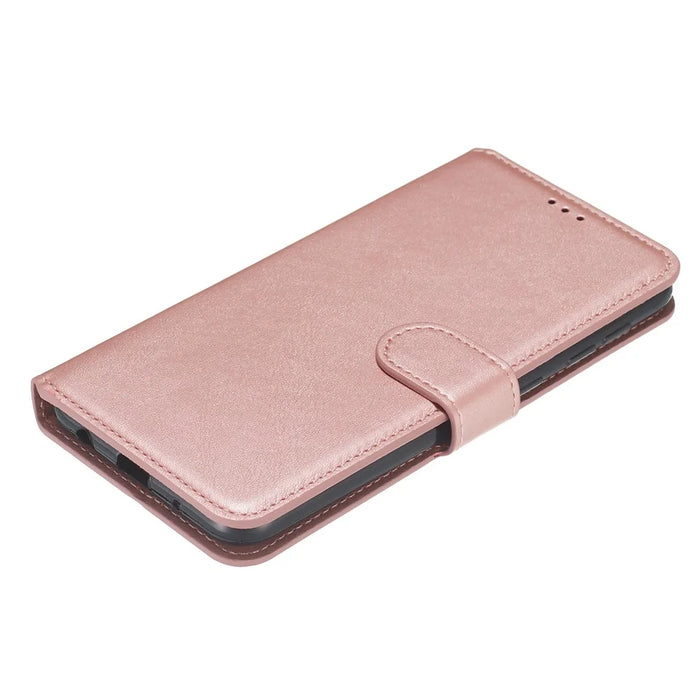 Cell Phone Leather Wallet Case for Samsung Galaxy A10/M10 - Rose Gold - 6