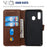 Classic Wallet Leather Stand Phone Protective Cover for Samsung Galaxy A40 - Brown - 5