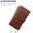 Classic Wallet Leather Stand Phone Protective Shell for Samsung Galaxy A50/A50s/A30s - Brown - 4