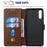 Classic Wallet Leather Stand Phone Protective Shell for Samsung Galaxy A50/A50s/A30s - Brown - 5