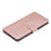 Classic Wallet Leather Stand Mobile Phone Casing for Samsung Galaxy A70/A70s - Rose Gold - 6
