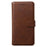 Solid Color Wallet Stand Leather Protective Case for Samsung Galaxy A10s - Brown - 2