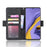 Leather Wallet Stand Case for Samsung Galaxy A51 with Multiple Card Slots Design Cell Phone Accessory - Black - 6