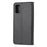 Imprint Butterfly Flower Surface PU Leather Flip Case for Samsung Galaxy A71 - Black - 3