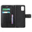 Imprint Tree Owl Leather Wallet Stand Phone Shell for Samsung Galaxy A71 - Black - 5