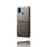 PU Leather Coated Plastic Case with Dual Card Slots for Samsung Galaxy M30s / M21 - Grey - 5