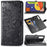 Embossed Mandala Flower Wallet Stand Leather Case for Samsung Galaxy A50s/A50/A30s - Black - 1