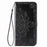 Embossed Mandala Flower Wallet Stand Leather Case for Samsung Galaxy A50s/A50/A30s - Black - 2