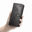 Embossed Mandala Flower Wallet Stand Leather Case for Samsung Galaxy A50s/A50/A30s - Black - 5