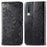 Embossed Mandala Flower Wallet Stand Leather Case for Samsung Galaxy A50s/A50/A30s - Black - 7