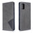 Geometric Pattern Leather Stand Case with Card Slots for Samsung Galaxy A51 - Grey - 4