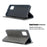 Geometric Pattern Leather Stand Case with Card Slots for Samsung Galaxy A51 - Grey - 5