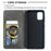 Geometric Pattern Leather Stand Case with Card Slots for Samsung Galaxy A51 - Grey - 7
